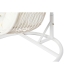 Piekares dārza krēsls DKD Home Decor Balts Metāls Alumīnijs sintētiska rotangpalma 94 x 100 x 196 cm