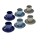 Set med kaffekoppar Versa Keramik (3,6 x 6,6 x 5,5 cm) (12 Delar)