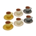 Set med kaffekoppar Versa Corin Keramik (6 Delar)