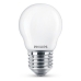 Lampe LED Philips Sphèrique E 6,5 W E27 806 lm 4,5 x 7,8 cm (4000 K)