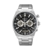 Horloge Heren Seiko SSB397P1 Zwart Zilverkleurig