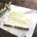 Liquid ink pen Uni-Ball Signo Broad UM-153 W Golden 0,6 mm (12 Pieces)