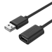 USB-kábel Unitek Y-C417GBK Apa (Csatlakozó)/Anya (Konnektor) Fekete 3 m