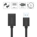 Cable USB Unitek Y-C417GBK Macho/Hembra Negro 3 m