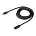 Cable USB C Unitek C14086BK-1M Black 1 m