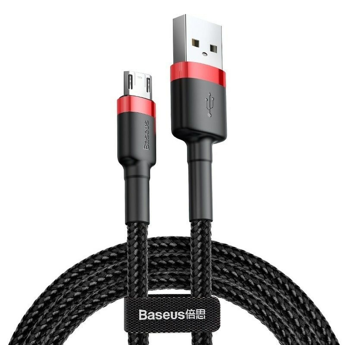 USB-kabel til micro USB Baseus Cafule Sort Rød 2 m