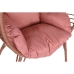 Garden sofa DKD Home Decor 90 x 65 x 151 cm Metal Terracotta synthetic rattan