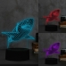 LED lampa iTotal 3D Žralok 12,1 x 4 x 20,7 cm Plastické 21 cm