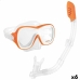Occhialini da Snorkeling e Boccaglio Intex Wave Rider Arancio