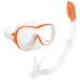 Óculos de Mergulho com Tubo Intex Wave Rider Laranja