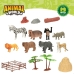 Figurines d'animaux Colorbaby 19 Pièces Jungle Plastique 14 x 6 x 5 cm (6 Unités)