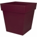 Vaso Ecolux 49,5 x 49,5 x 52,5 cm Rosso Scuro Plastica Quadrato Moderno