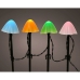 Set de Estacas LED de jardín Lumineo 491763 Mini Seta Multicolor (20 Unidades)
