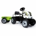Trattore Smoby Pedal Tractor Farmer XL Cow + Trailer Bianco