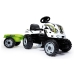 Traktor Smoby Pedal Tractor Farmer XL Cow + Trailer Fehér