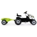 Tracteur Smoby Pedal Tractor Farmer XL Cow + Trailer Blanc