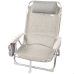 Folding Chair with Headrest Aktive Ibiza Beige 51 x 76 x 45 cm (2 Units)