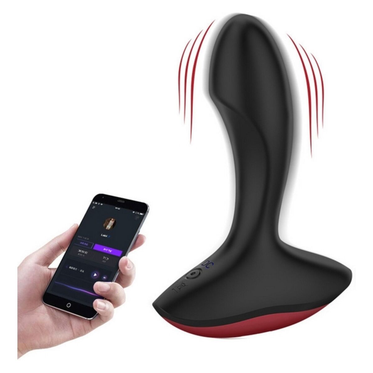 Massaggiatore Prostatico Magic Motion Solstice Nero/Rosso