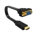 HDMI–VGA Adapter Ewent EW9869 Fekete 15 cm