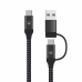 USB polnilni kabel Ewent EW9918 Črna 1 m