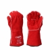 Γάντια Εργασίας EDM Συγκολλητές Κόκκινο Kevlar βαμβάκι Δέρμα από Καστόρι