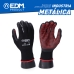 Delovne rokavice EDM Nitril Kovina Industrijska Črna Likra