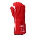 Γάντια Εργασίας EDM Συγκολλητές Κόκκινο Kevlar βαμβάκι Δέρμα από Καστόρι