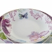 Dinnerware Set DKD Home Decor Blue White Green Pink Porcelain Butterfly 18 Pieces