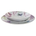 Service de Vaisselle DKD Home Decor Papillon Bleu Blanc Vert Rose Porcelaine (18 Pièces)
