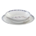 Набор посуды DKD Home Decor Морской Синий Белый Тёмно Бордовый Фарфор (18 Предметы)