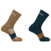 Sportinės kojinės Salomon Light 2 poros Ruda Tamsiai pilka