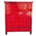 Komoda DKD Home Decor Raudona Guobos mediena Rytietiškas Lakuotas 102 x 42 x 120 cm