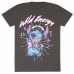 T-shirt med kortärm Stitch Wild Energy Grafit Unisex