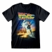 Short Sleeve T-Shirt Back to the Future Poster Black Unisex