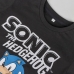 Camiseta de Manga Corta Infantil Sonic Negro
