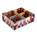 Caja con compartimentos Versa Multicolor (27 x 10 x 32 cm)