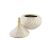 Tibor DKD Home Decor White Golden Porcelain Oriental Chromed 18 x 18 x 22 cm
