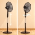 Pedestal Fan with Remote Control InnovaGoods Airstreem Black 45 W