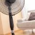 Pedestal Fan with Remote Control InnovaGoods Airstreem Black 45 W