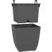 Pot EDA 43,5 x 43,5 x 44,5 cm Noir Plastique Carré Moderne