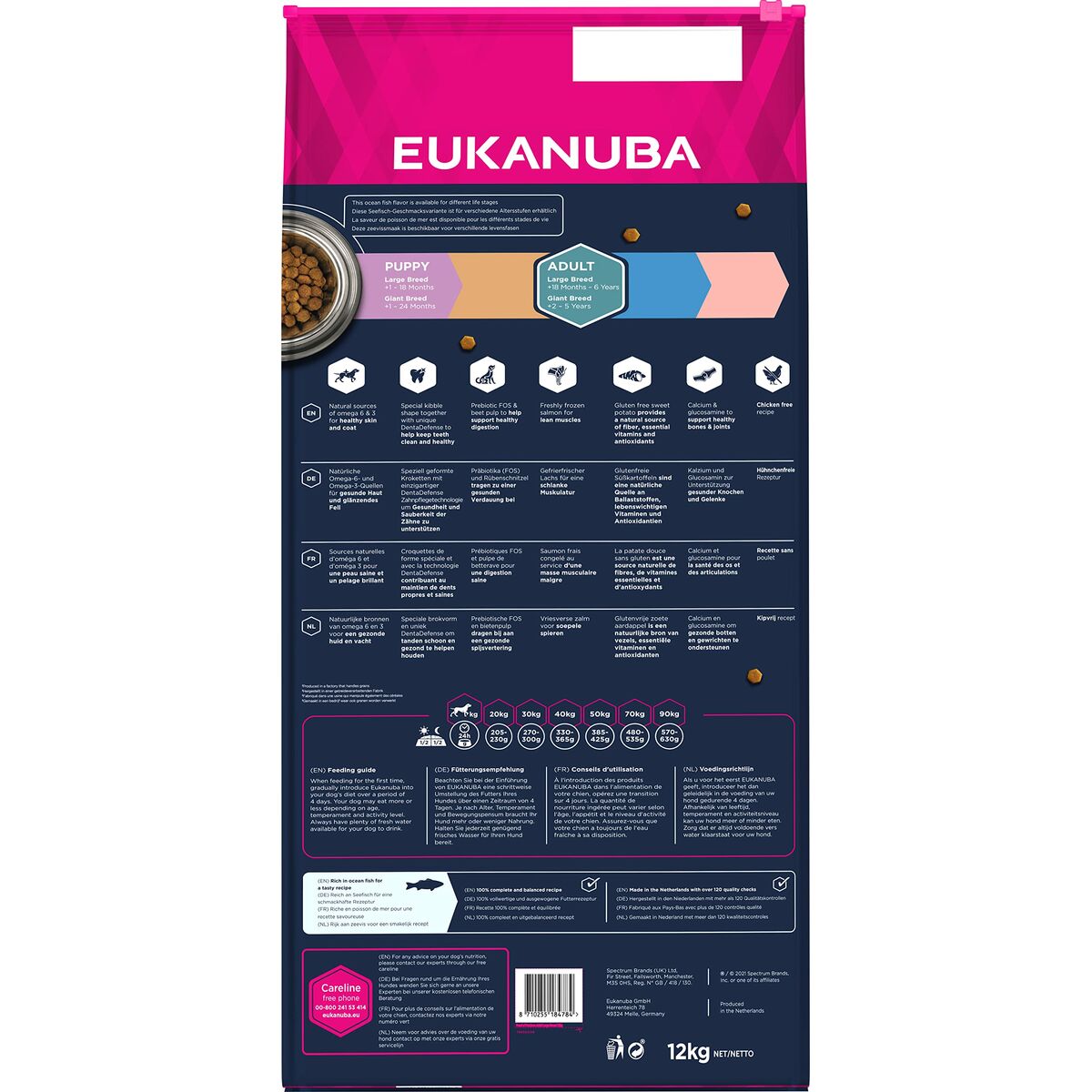 Foder Eukanuba Vuxen Fisk 12 kg