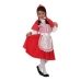 Costum Deghizare pentru Copii C3220 Roșu Scufiță Fantezie 5-6 Ani (4 Piese)