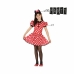 Kostuums voor Kinderen Minnie Mouse 26947 Rood Fantasie 5-6 Jaar (2 Onderdelen)