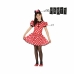 Kostým pro děti Minnie Mouse 26947 Červený Fantazie 5–6 roků (2 Kusy)