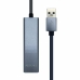 USB Hub Aisens A106-0401 Γκρι