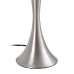 Lampada da tavolo Bianco Argentato Lino Metallo Cristallo Ferro 40 W 220 V 30 x 30 x 67 cm