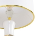 Bordlampe Hvid Gylden Hør Keramik 60 W 220 V 240 V 220-240 V 32 x 32 x 45,5 cm