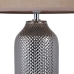 Desk lamp Beige Silver Sackcloth Ceramic 60 W 220 V 240 V 220-240 V 30 x 30 x 48 cm