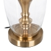 Bordslampa Gyllene linne Metall Järn 40 W 220 V 33 x 33 x 58 cm