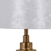 Bordlampe Hvit Gyllen Polyester Metall Jern 60 W 220 V 240 V 220 -240 V 28 x 28 x 48,5 cm